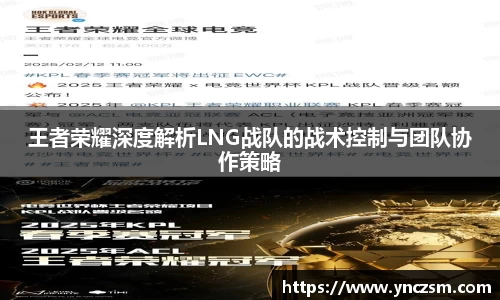 王者荣耀深度解析LNG战队的战术控制与团队协作策略